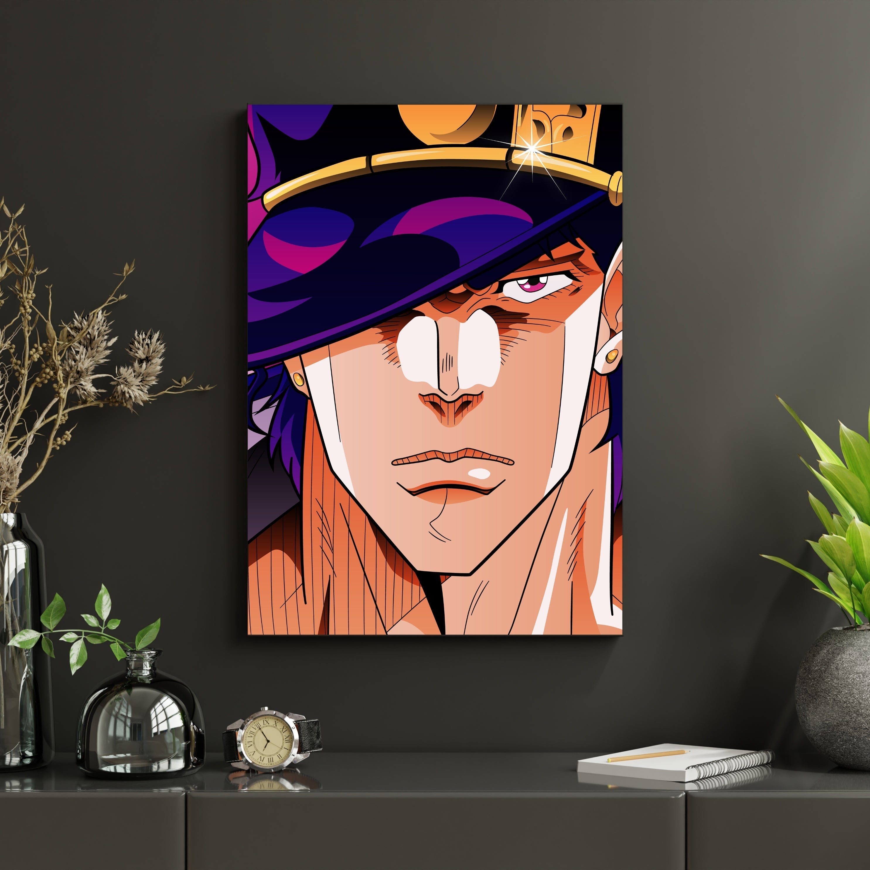 Jotaro Kujo Anime Poster | Stardust Crusaders Wall Art Lazywalls